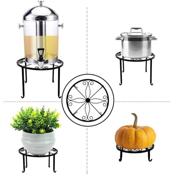 5 Pack Metal Plant Stands for Flower Pot,Heavy Duty Potted Holder,Indoor Outdoor - Picture 6 of 7